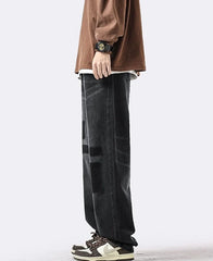 Jin Washed Patchwork Denim Jeans