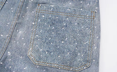J-Hope Crystal-Studded Baggy Jeans