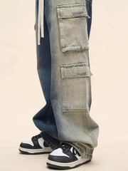 Suga Gradient Washed Cargo Jeans
