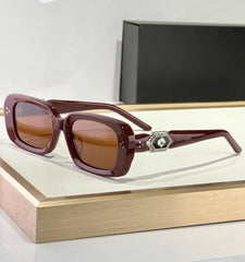 J-Hope Burgundy Jewel-Detail Sunglasses