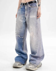 J-Hope Faded Distressed Jeans