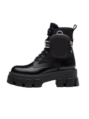 Jimin Combat Boots with Strap Pocket