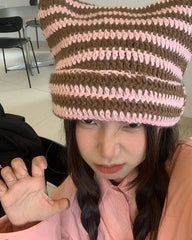 Taehyung Crochet Cat Ears Hat