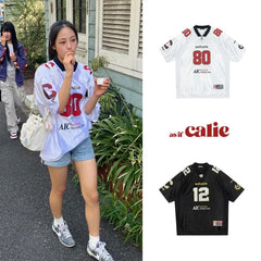 Minji Hyein Oversized Korean Jersey Tee