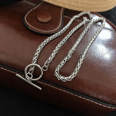 Jungkook Silver Toggle Chain Necklace