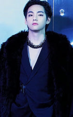 Taehyung Asymmetric Padlock Suit Jacket