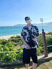 Taehyung Ivory Large Floral Shirt