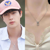 Jin Silver U-Pendant Crystal Necklace