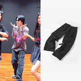 Jimin Noir Adjustable Cargo Pants