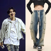 Suga Gradient Washed Cargo Jeans