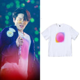Jungkook White Gradient Circle Print Tee