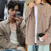 Jin Mocha Checkered Shirt