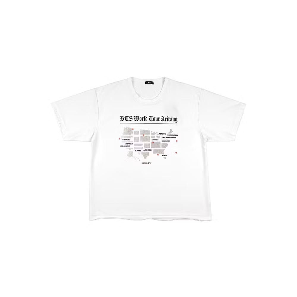 BTS World Tour [ARIRANG] Official Routing T-Shirt