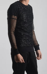 J-Hope Noir Fishnet Top