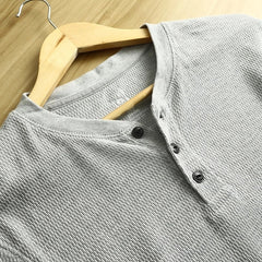 Jimin Ash Half-Button Tee