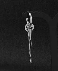 Jimin Silver Cross & Pendulum Earrings