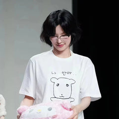 ITZY Cute Oversized Summer Graphic Tee
