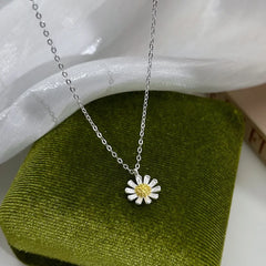 Jimin Silver Daisy Chain Necklace