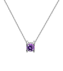 Suga Lilac Rhinestone Necklace