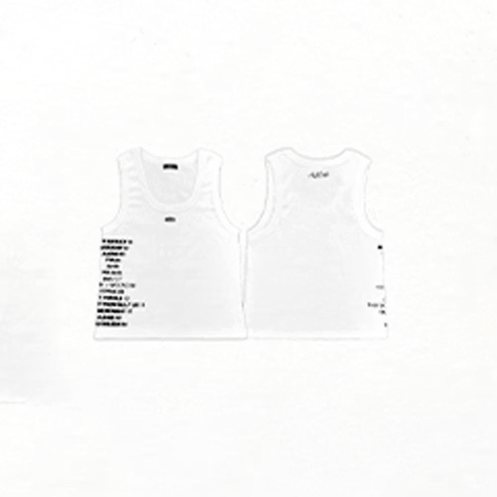 Official BTS World Tour "Arirang" Ribbed Tank Top (White)