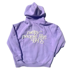Pretty People Like BTS Zip Up Purple Hoodie